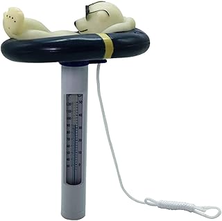 LIUHD Floating Pool Thermometer,Polar Bear Water Temperature Thermometer with String Shatter Resistant Durable Pond Thermometer for Swimming Pools Spas Hot Tubs