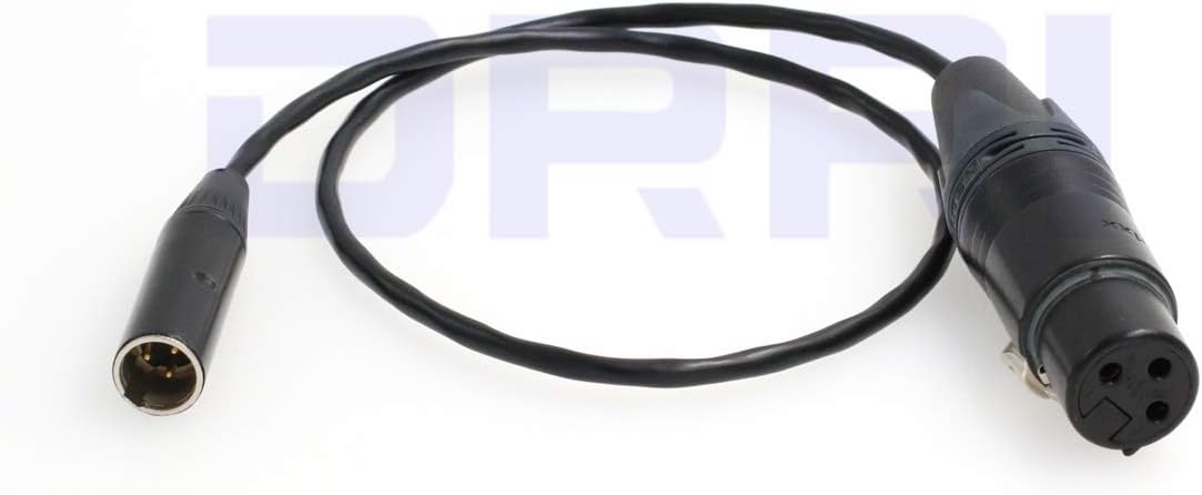 DRRI Blackmagic Video Assist 4K BMD BMPCC Audio Cables Mini XLR to XLR