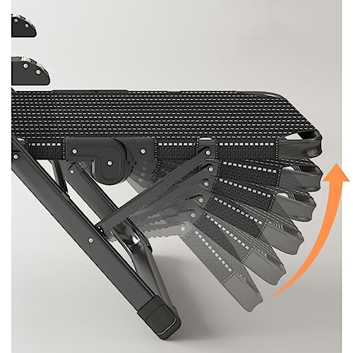 Chaise pliable multiposition et lit de soleil avec dossier réglable confortable - 5