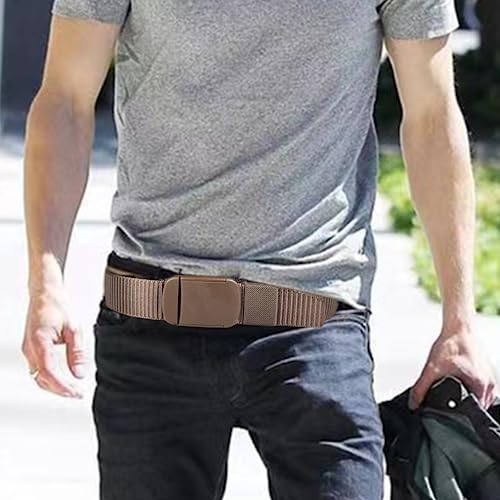 Cinto de dinheiro para viagens - Cinto de dinheiro de segurança de viagem de lona macia para homens
