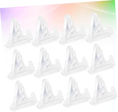 Miniatura 5 de IMIKEYA 12 unids soporte de pintura de estante de monedas estante de exhibición de monedas soporte de placa de caballete de plástico soporte de