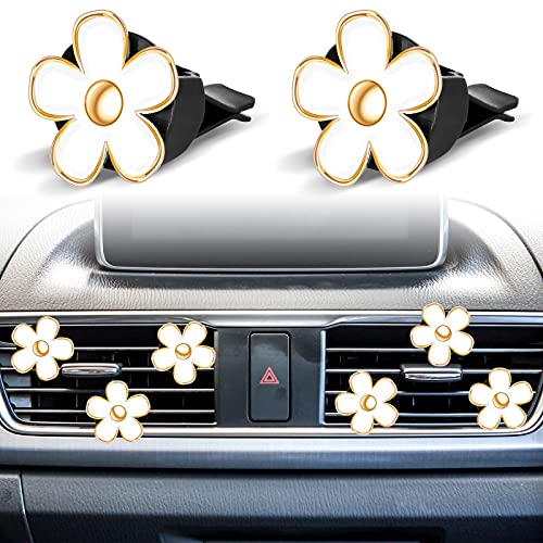 image for Frienda 6 Pcs Daisy Flower Air Vent Clip Accessories Air Conditioning 