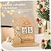PRETYZOOM 1set Christmas Wooden Countdown Calendar Advent Calendar Kit for Home Decor Includes All Materials for Easy Assembly for Holiday Decor and Giving