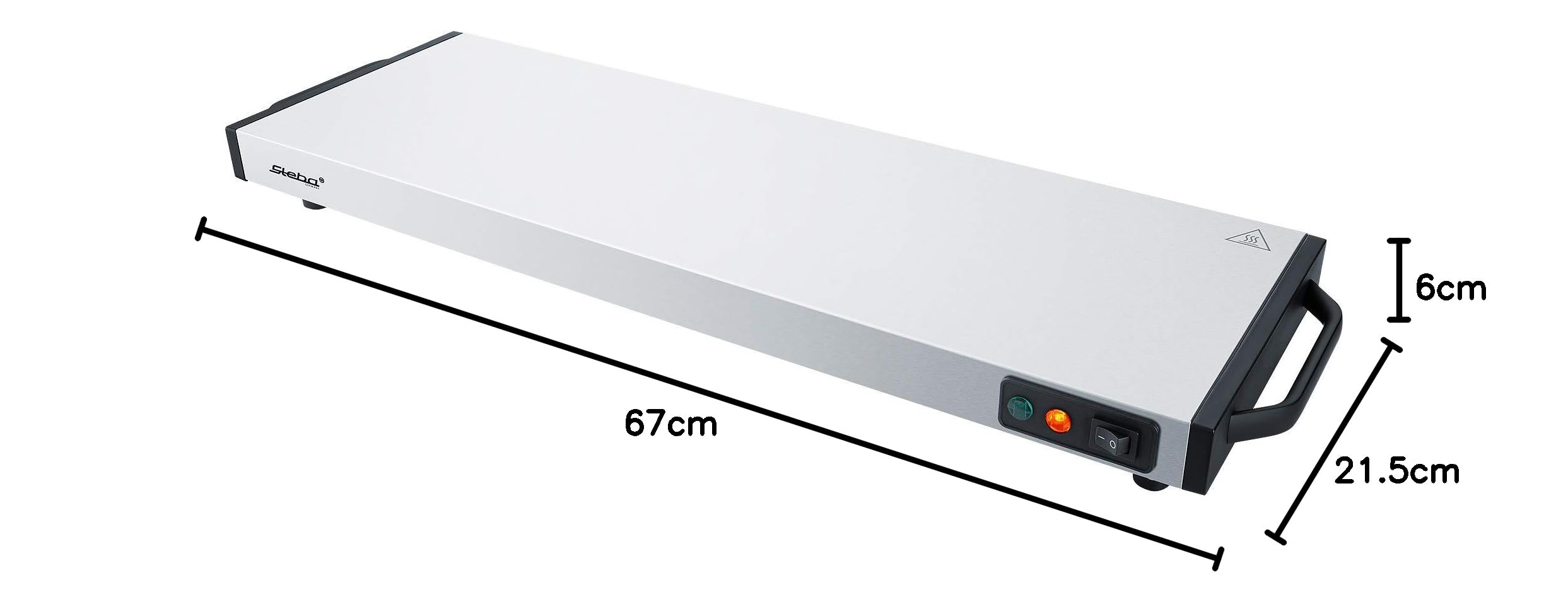 Steba WP 120 Warmhalteplatte 60 x 20 cm Aufheizzeit 10 Min. Mobil einsetzbar 60 Min. Wärmeabgabe