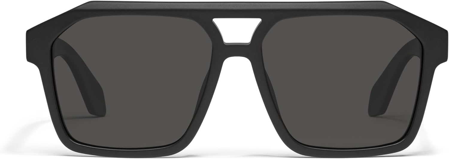 QUAY - Men's Sunglasses, Oversized Aviator Shades, UV Protected Lenses