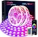 Produktbild Bluetooth LED Strip 20M, KOOSEED MESH LED Lichtband Farbwechsel LED Streifen mit Gruppesteuerung Fernbedienung Musikmodus, Selbstklebend 5050 RGB LED Lichterkette für Party Haus Schlafzimmer