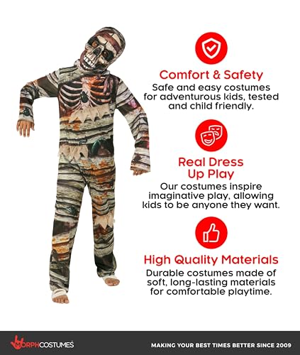 Disfraz de Momia Morph para Niños, Halloween miniatura 5