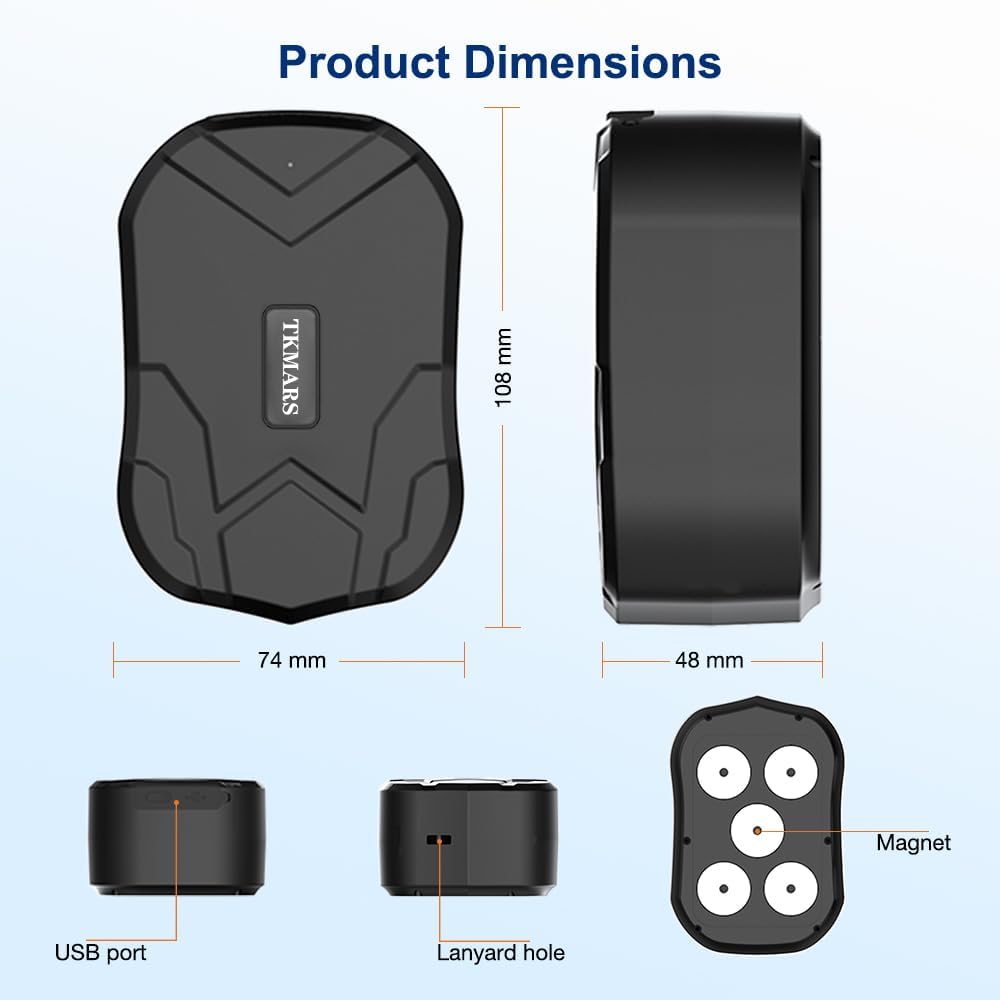 GPS Tracker for Vehicles No Subscription TK905C 240 Days Long Battery Life Car GPS Tracking Device Hidden Magnetic, Waterproof Real-Time SMS Alarm SIM Card Required 8 51IP7FCZcmL. AC SL1000