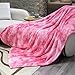 obinsm Warm Blanket Pink Soft Fleece Blankets Throw Blankets for Bed