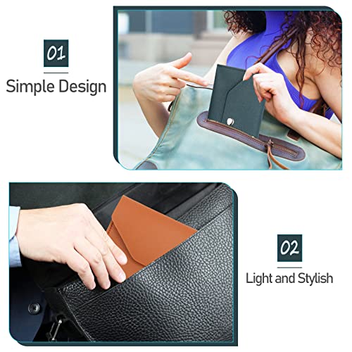 3 Pieces Money Cash Envelopes Bag, Pletpet Pu Leather Cash Money Pouch Cash Wallet Envelope Reusable Budget Envelope For Spring Festival Wedding Birthday Graduation Holidays #TOP3