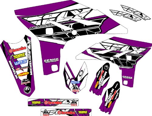 Senge Graphics 2007-2019 Honda CRF 150R, Fly Racing Purple Graphics kit