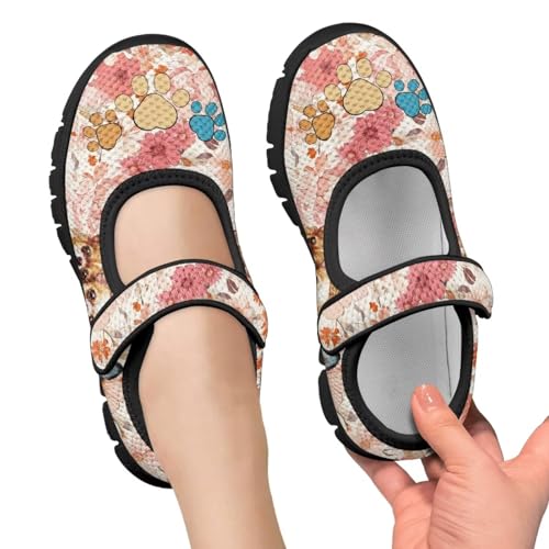 Forchrinse Pig Girls Dress Shoes Mary Jane Shoes for Girls Soft Party Birthday Princess Ballet Flats Ankle Strap Lightweight School Uniform Flats Sneakers3