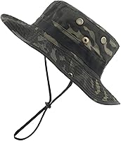 Vista 1 de Sombrero de sol de camuflaje Boonie de verano para hombre, transpirable, protección solar, pesca, senderismo, sombrero plegable