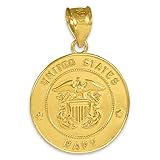  Kleine Schätze - 10 Karat US-Marine Gold Münze Anhänger