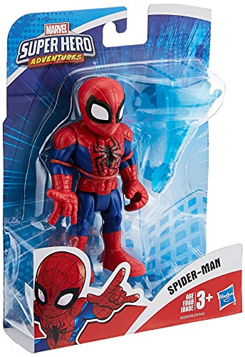 Playskool Heroes Marvel Super Hero Adventures Collectible 5-Inch Spider-Man Action Figure With Web Accessory, Toys For Kids Ages 3 And Up #TOP2