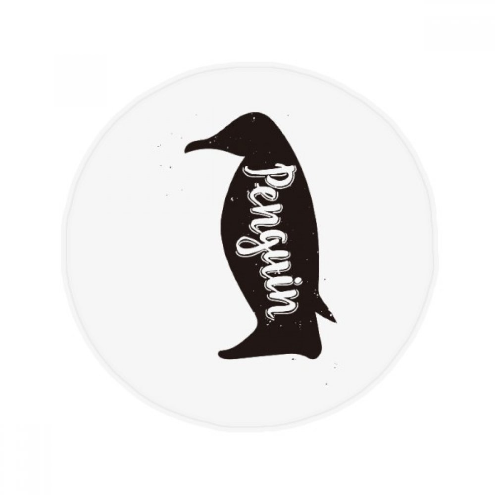 Tapis pingouin noir et blanc 80cm, une idée cadeau originale pour salon et chambre