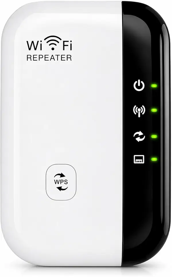 Repetidor de Sinal Wi-Fi Wireless 300Mbps 2.4GHz com Porta LAN 10/100 – Extensor de Internet – Ideal para Casa, Escritório e Ambientes Maiores