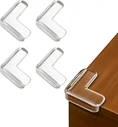 Protetor Quina de Mesa 4 unidades em Silicone com Adesivo Segurança Para Crianças E Bebes Proteção Anti-colisão