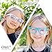3 Pairs Kids Clear Lens Sunglasses Flower Red Turquoise Purple
