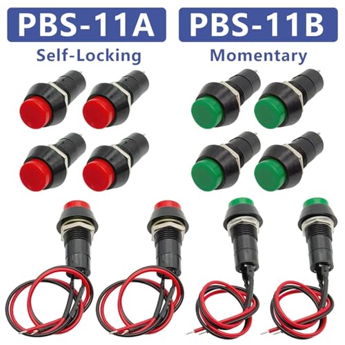 Interruptor de botón PBS-11B para paneles de control domésticos y simulación arcade 4