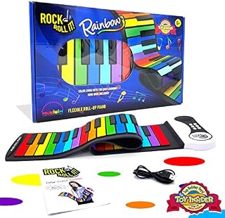 Rock And Roll It - Rainbow Piano. Flexible, Completely Portable, 49 standard Keys