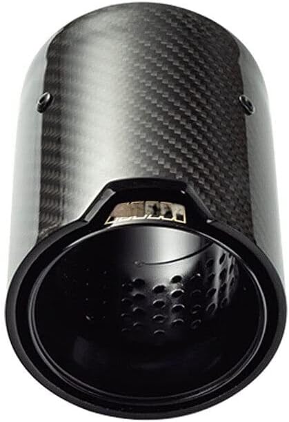 Universal Carbon Fiber Exhaust Tip 2.5'' Inlet 96mm Outlet Exhaust End Tip Exhaust Tip Stainless Steel Pipe Compatible With BMW M Series M2 F87 F83 M5 F10 M6 F12 F13