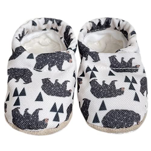 Organic Non-Slip Baby Shoes | First Walker Shoes | Slip On | Rubber Grip Infant Shoes | Lightweight Toddler Shoes Barefoot | Baby Gift | Sock Shoe | Wide Toe Box | Vegan | Recycled | Breathable | Handmade | Stretch| Soft Rubber Sole | New Walker | Flats | Baby Slippers | Baby Boy Shoes | Baby Girl Shoes| Baby Booties | Baby Moccasins | (Hunter) (4 (18-24 months))