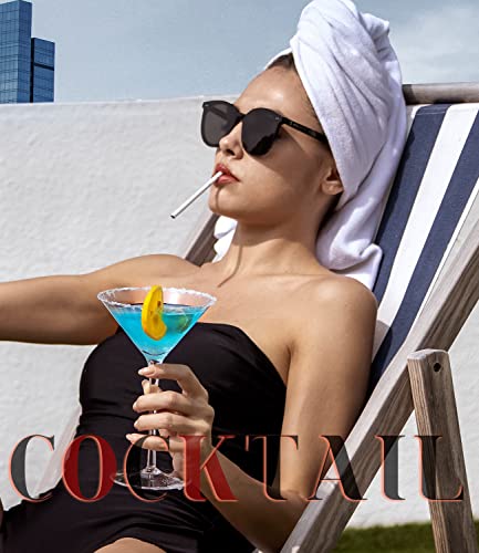 Martini Glasses - Hand Blown Crystal Cocktail Glass Set, Buy 2 Get 1 Free, Elegant Coupe Cocktail Glass with Stem, Perfect for Drinking Martini, Manhattan, Margarita - 6.8oz Bar Glasses, 3 Count…