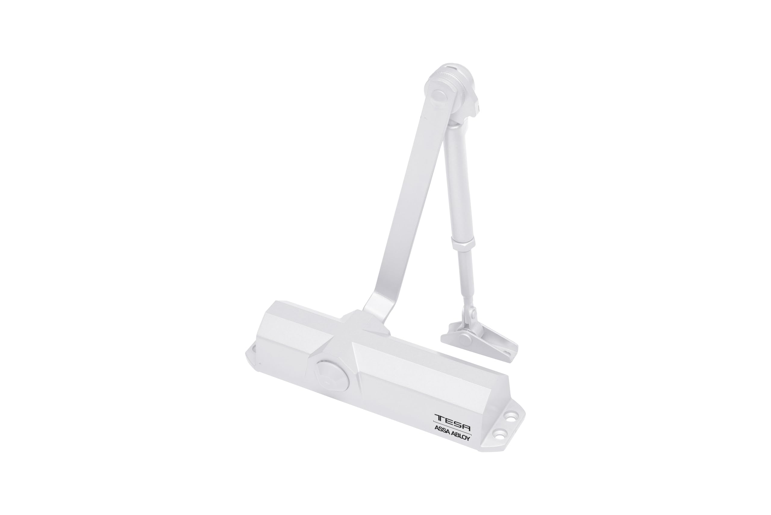 Tesa Assa Abloy CT180134NBL Cierrapuertas Brazo Articulado Para Puertas Blanco Con Retención CT1800