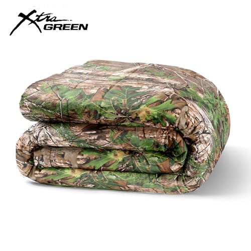 Northwest Realtree Full/Queen Size 1 Comforter and 2 Sham Set, All Seasons, Men and Women Soft Cabin Bedding, Xtra Green Camo