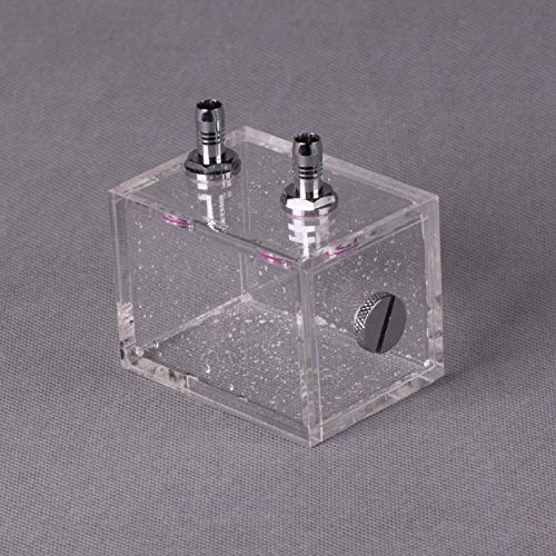di Raffreddamento Ad Acqua in Plastica da 200 Ml per PC-serbatoio del Dispositivo di Raffreddamento Liquido con Teste a Punta Rapida e Tappi Raffreddati Ad Acqua, Design Trasparente per
