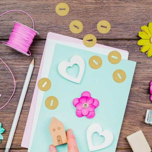 image for Officewerks Brass Washers for Paper Fasteners, 1/2 Inch Slotted Brass 