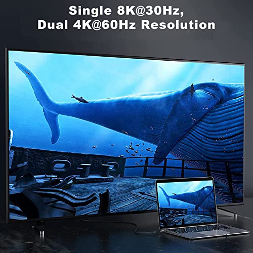 Vcom Usb 4 Cable For Thunderbolt 4 Cable 4 Ft, 100W Cable With 40Gbps Data And 8K@30Hz 5K@60Hz Or Dual 4K Video,Compatible With Thunderbolt 3/4 Cable And Usb-C,For Macbooks,Hub, Docking, And More #TOP3