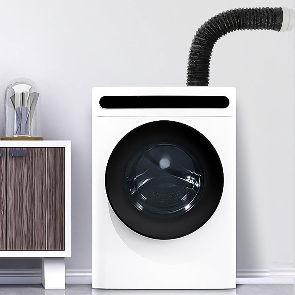 Heavy Duty 4 Inch Dryer Hose, 6-Layer Aluminum Flexible Ducting HVAC Grow Tent, Leak Proof Exhaust Pipe with 2 Clamps, Cut