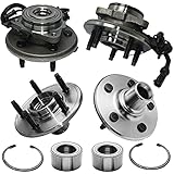 Detroit Axle - Front Wheel Bearing and Rear Hub Assembly Replacement for 2002 2003 2004 2005 Ford Explorer Lincoln Aviator Mercury Mountaineer - 4pc Set
