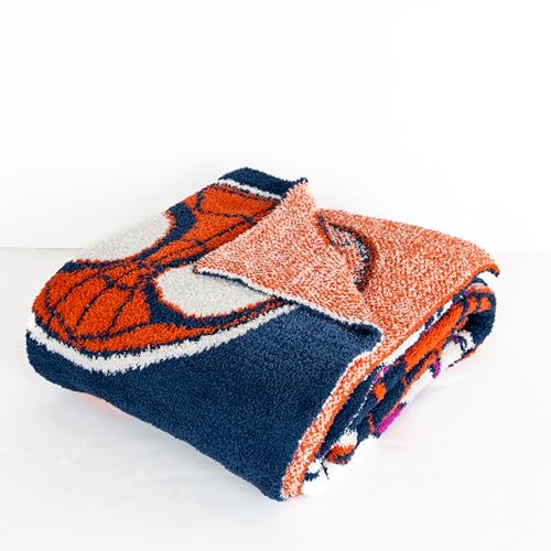 Image of Jay Franco Marvel Spidey & His Amazing Friends Feather Knit Fluffy Throw Blanket - Ghost Spider and Miles Morales Fuzzy Blanket Measures 50 x 60 inch - Super Soft Lightweight Bedding
