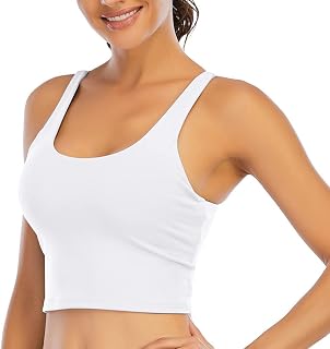 FOCUSSEXY Strappy Sports Bra for Women Sexy Crisscross Back Removable Cups