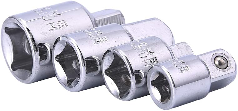 4Pcs Socket Adapter Reducer Set, CrV Steel Wrench Conversion Adapters
