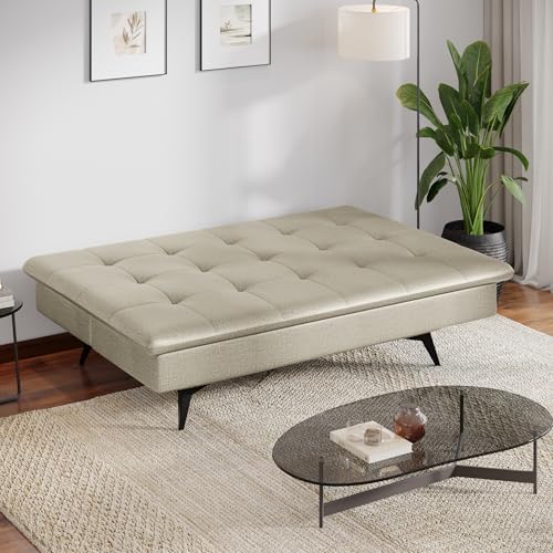 Image of Wakefit Flexia Sofa Cum Bed - Three Seater - Reflection Series White