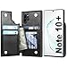 Arae Case for Samsung Galaxy Note 10 Plus/Note 10 Plus 5G PU Leather Wallet Case with Card Pockets Back Flip Cover for Samsung Galaxy Note 10+ / Note 10+ 5G (Black)