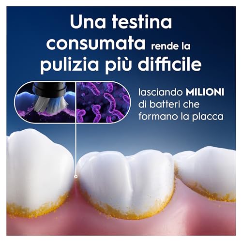 Oral-B Testine di Ricambio iO Radiant White, Nere, 8 Ricambi - Immagine 4