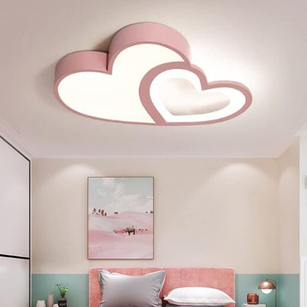 Lampa Sufitowa Kształcie Serca Lampa Sufitowe LED Cartoon Nowoczesna Żyrandole Do Pokoju Dziecięcego Możliwość Przyciemniania Chłopiec Dziewczyna Baby Sypialnia Lampa Wisząca Salonu Romantyczna