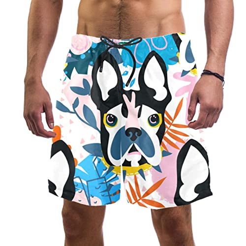Short de plage bouledogue français HadHfun : maillots de bain hommes légers