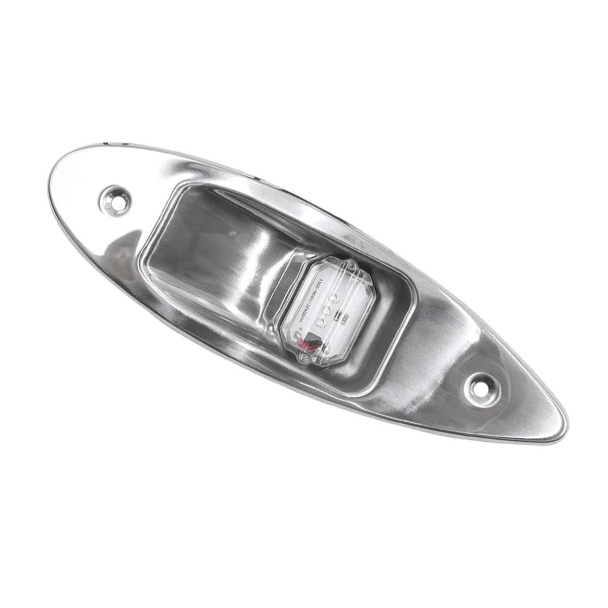 Riven 2 Stück 12V versenkte Navigationssignalleuchte Arc Side, für Boote, Yachten und Marine (Rot, Grün)