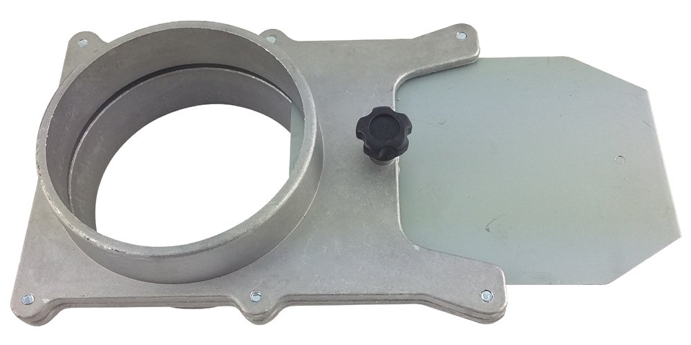 Charnwood Aluminium Blast Gate with 100mm (4") Diameter Connections