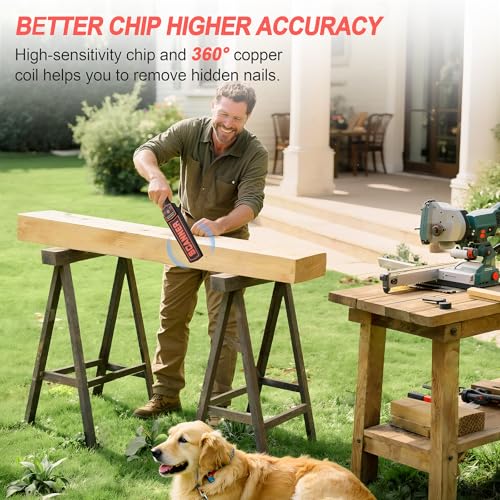 Image of Handheld Metal Detector Wand Security Scanner,High-Sensitivity Security Wand Metal Detector,Nail Finder,Metal Detector Wand for Woodworking (Built-in Battery, with Charging Line)