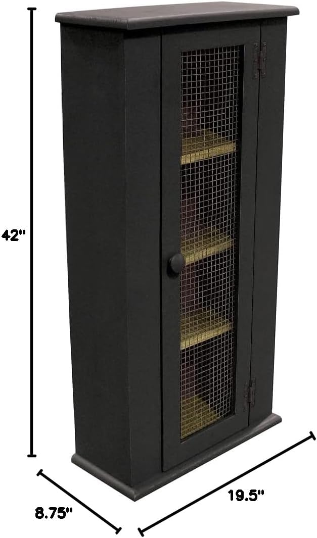 Sawdust City Tall Jelly Cabinet (Old Black)