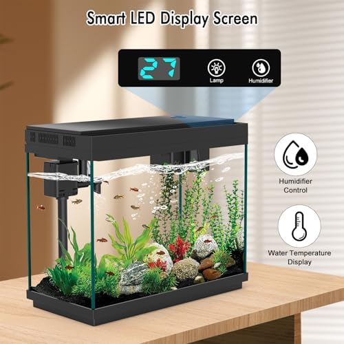 Smart Aquarium Fish Tank with Silent Water Pump — texture and fabric close-up