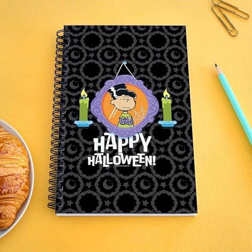 CafePress Peanuts Happy Halloween Lucy Portrait Spiral Bound Journal Notebook, Personal Diary, Lined
