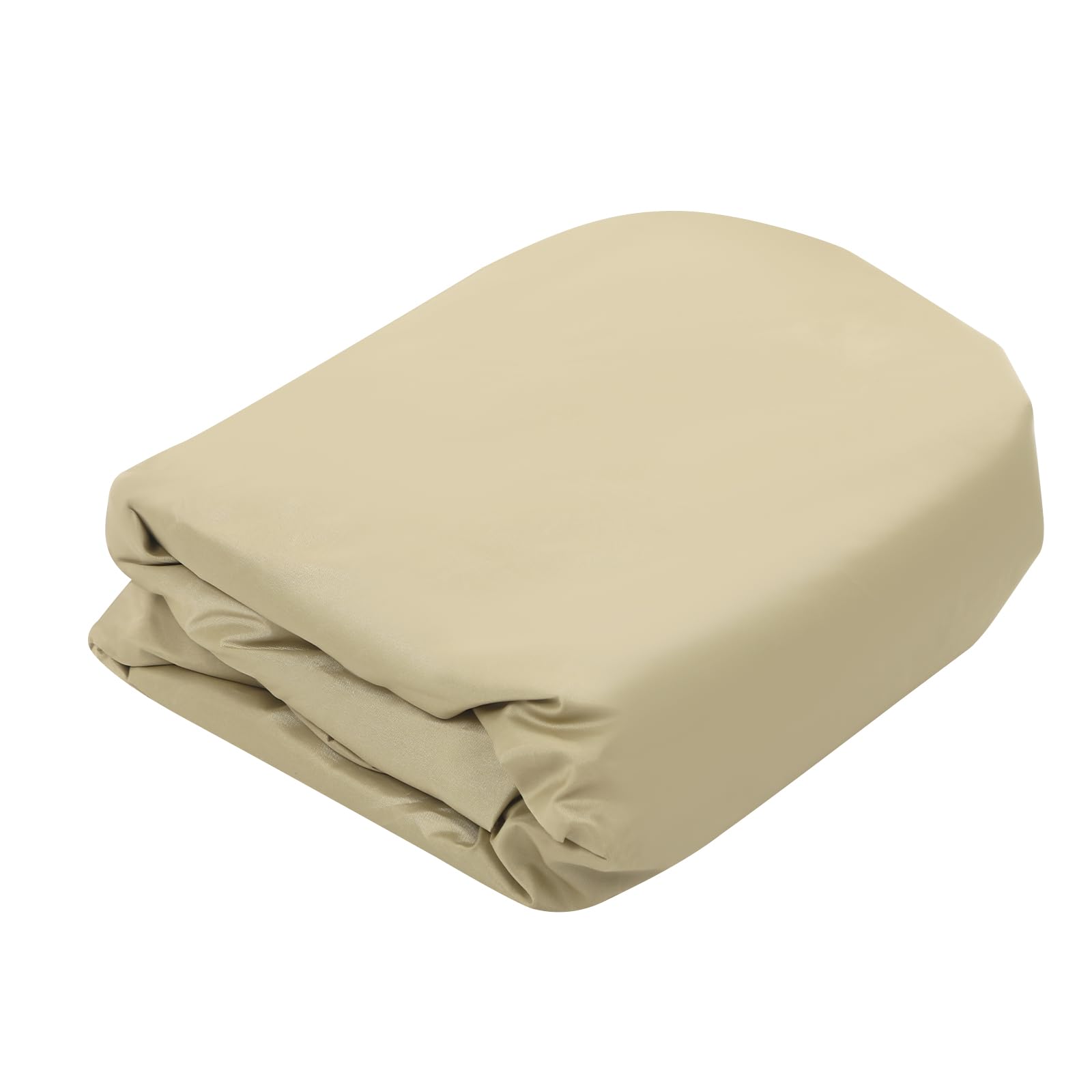 Labudeij Silver/Beige Round Table And Chair Set Cover 94.5”, 190T -Coated Polyester Taffeta Waterproof Uv Protection, Outdoor Patio Furniture Cover With Bottom Buckles & Drawstring, For Garden Balcony